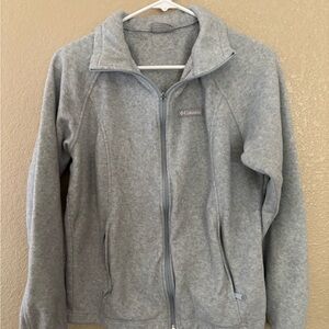 Columbia Gray Fleece Sweatshirt Zip-Up